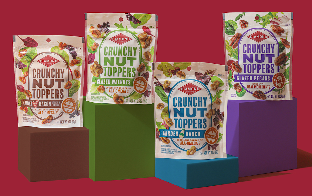 Diamond of California® Debuts Crunchy Nut Toppers in Four Flavors