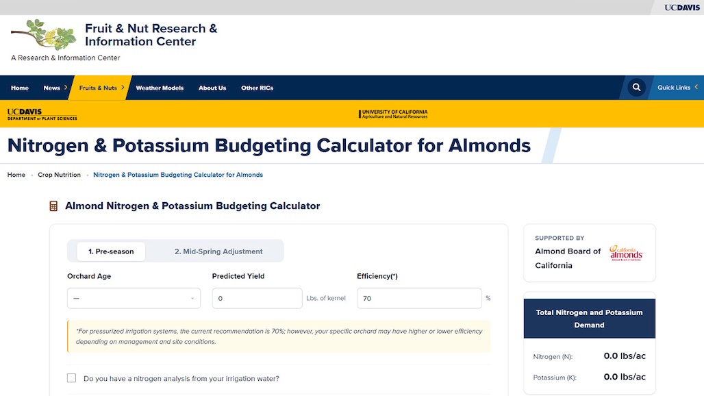 New Tool to Help Growers with Nutrient Plans